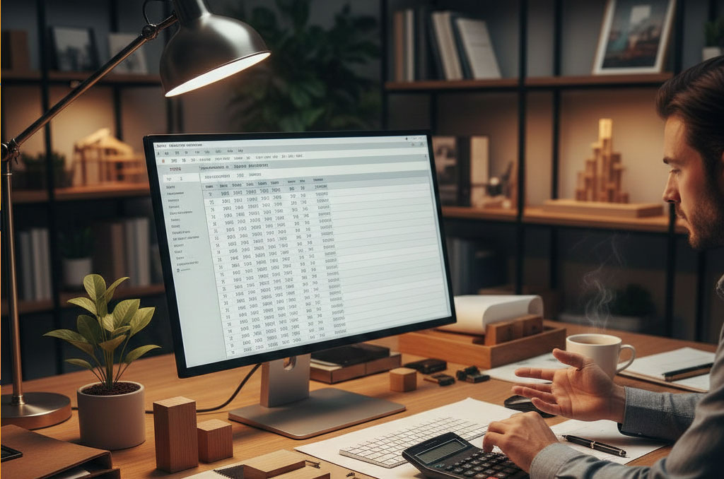 digital budget spreadsheet