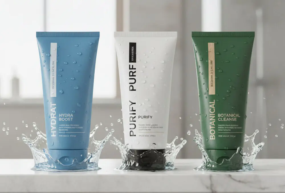 face wash tubes