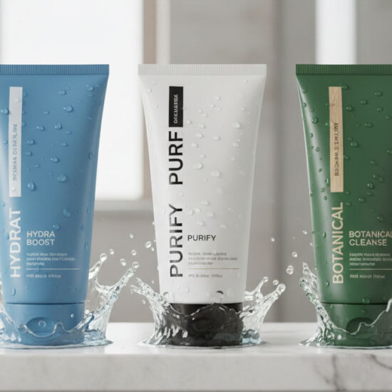 face wash tubes