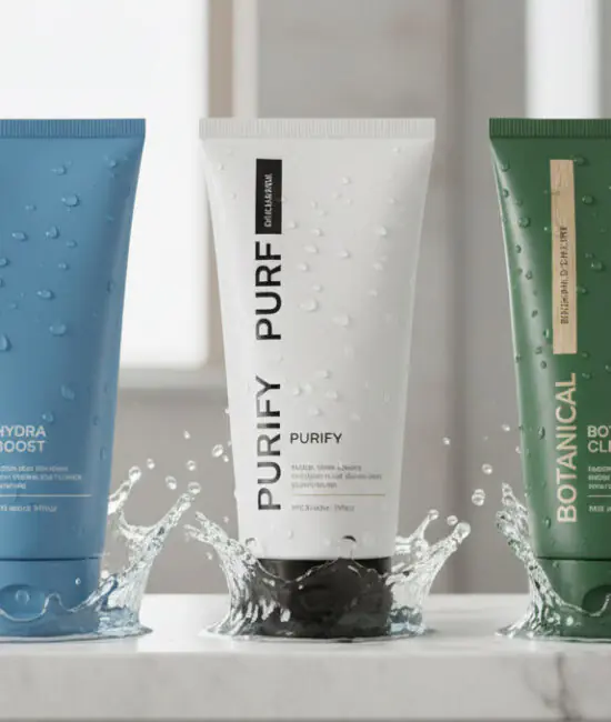 face wash tubes