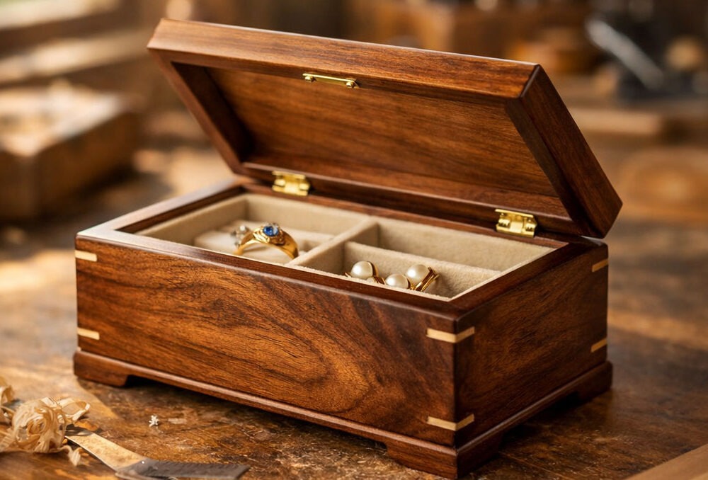 wooden jewelry box