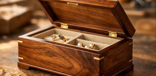 wooden jewelry box