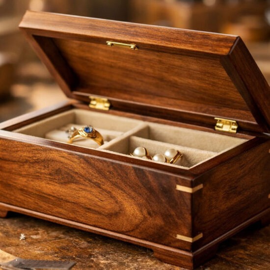 wooden jewelry box