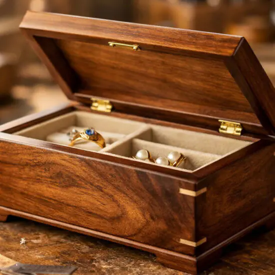 wooden jewelry box